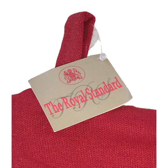 Christmas Stocking The Royal Standard Snowman Tree Red Green Tan Holiday - Picture 3 of 4